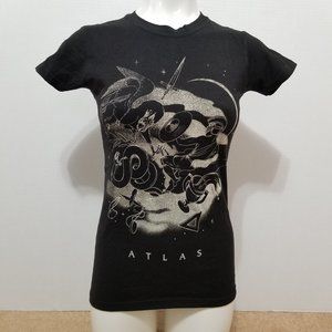 Coldplay shirt Small Atlas lyric video art graphic band merch The Hunger Games